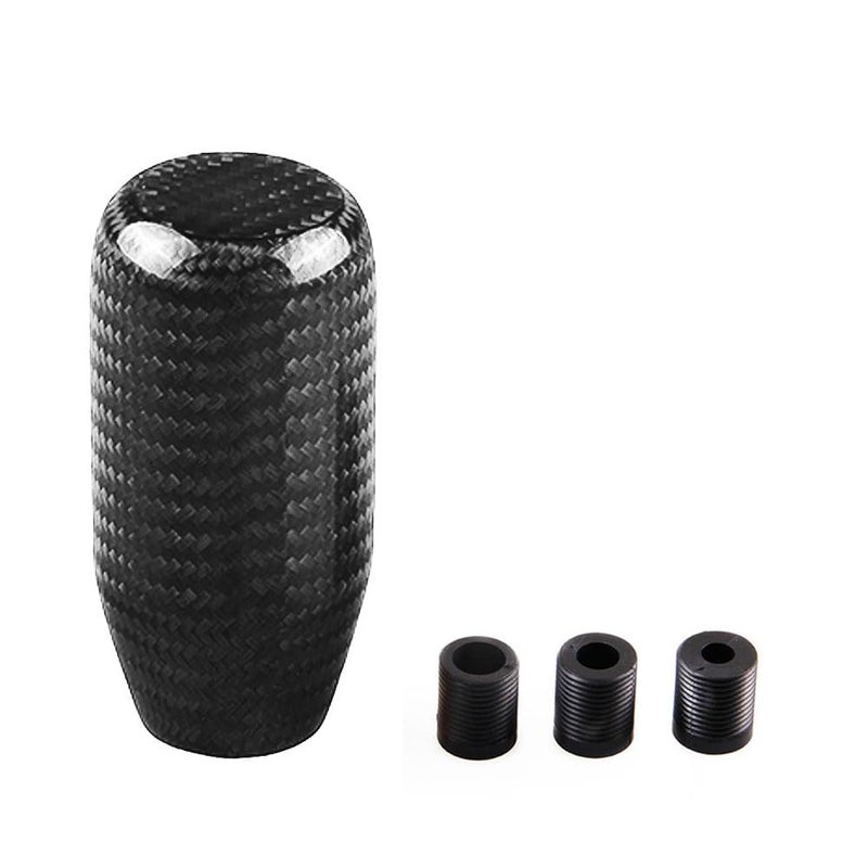 RYANSTAR RACING RYANSTAR Universal Gear Shift Style Knob,Car Modified Carbon Fiber Stand Head Manual Transmission Shift Lever Knob Head Wave Stick Shift Knob - Image 1